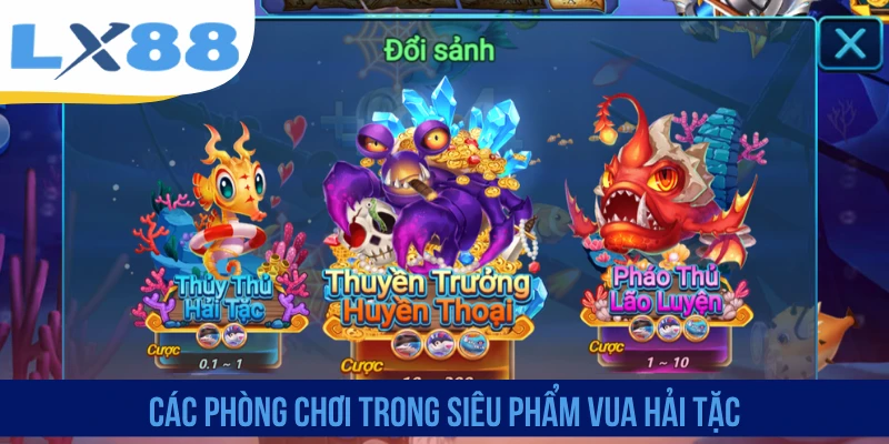 Các phòng chơi trong siêu phẩm Vua Hải Tặc